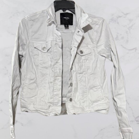 Ninewest Jackets & Blazers - Nine West Jeans White Denim Jacket Size S